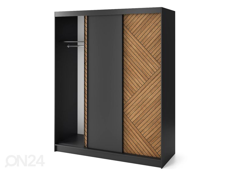 Lükandustega riidekapp Marrphy 180 cm suurendatud