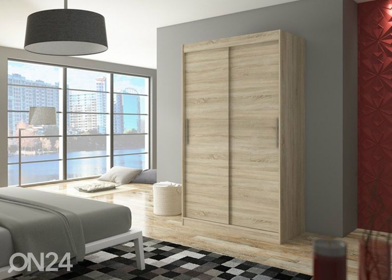 Lükandustega riidekapp Mars 120 cm suurendatud