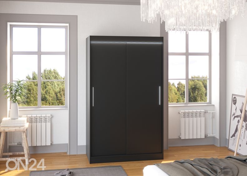 Lükandustega riidekapp Mars I 120 cm + LED suurendatud