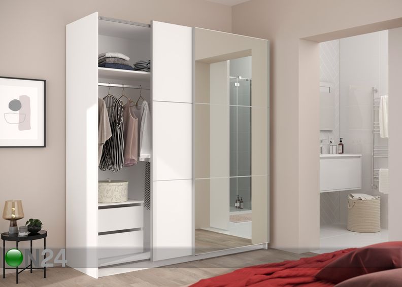 Lükandustega riidekapp Memo suurendatud