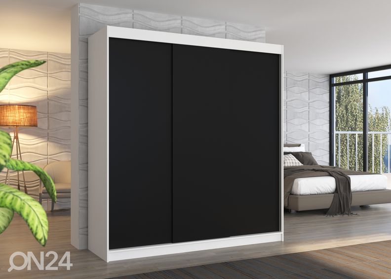 Lükandustega riidekapp Metra 200 cm suurendatud