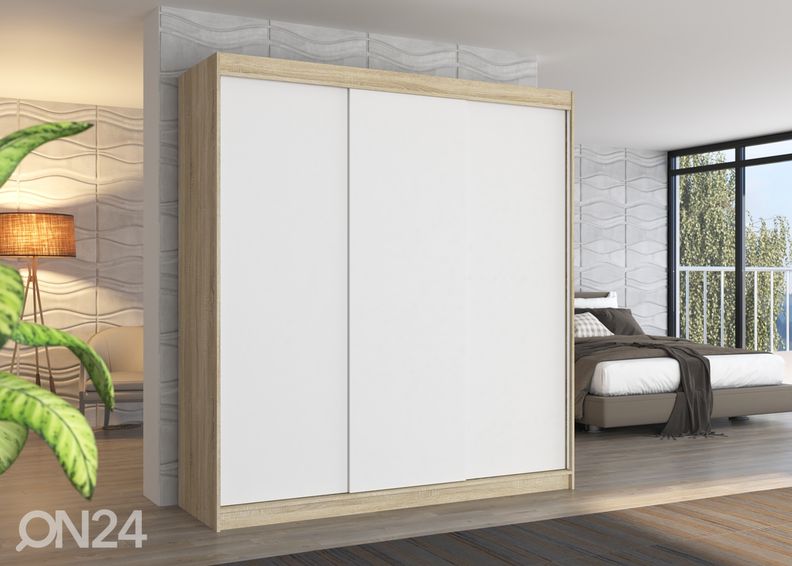 Lükandustega riidekapp Metra 200 cm suurendatud