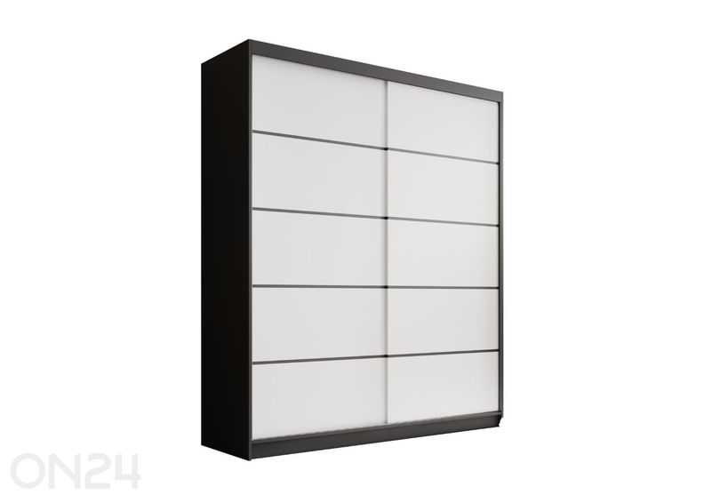 Lükandustega riidekapp Monte 180 cm suurendatud