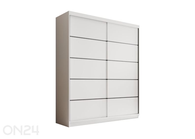 Lükandustega riidekapp Monte 180 cm suurendatud