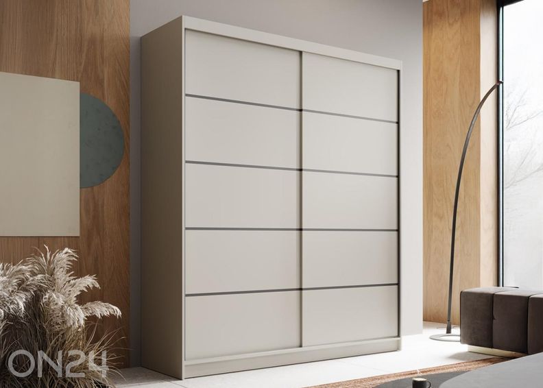 Lükandustega riidekapp Monte 180 cm suurendatud