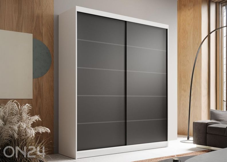 Lükandustega riidekapp Monte 180 cm suurendatud