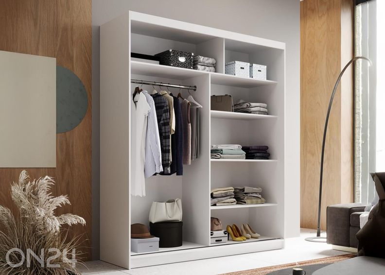 Lükandustega riidekapp Monte 180 cm suurendatud