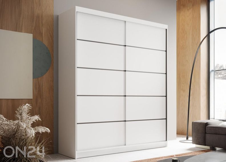 Lükandustega riidekapp Monte 180 cm suurendatud