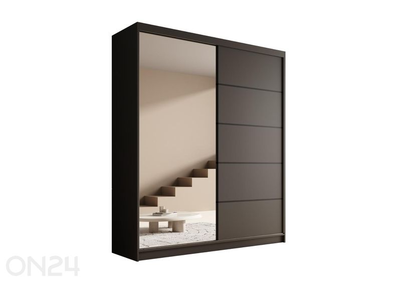 Lükandustega riidekapp Monte II 180 cm suurendatud