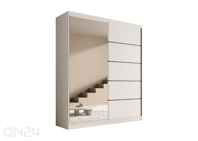 Lükandustega riidekapp Monte II 180 cm suurendatud