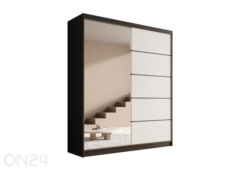 Lükandustega riidekapp Monte II 180 cm suurendatud