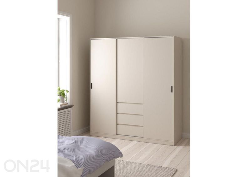 Lükandustega riidekapp Naia 177 cm suurendatud