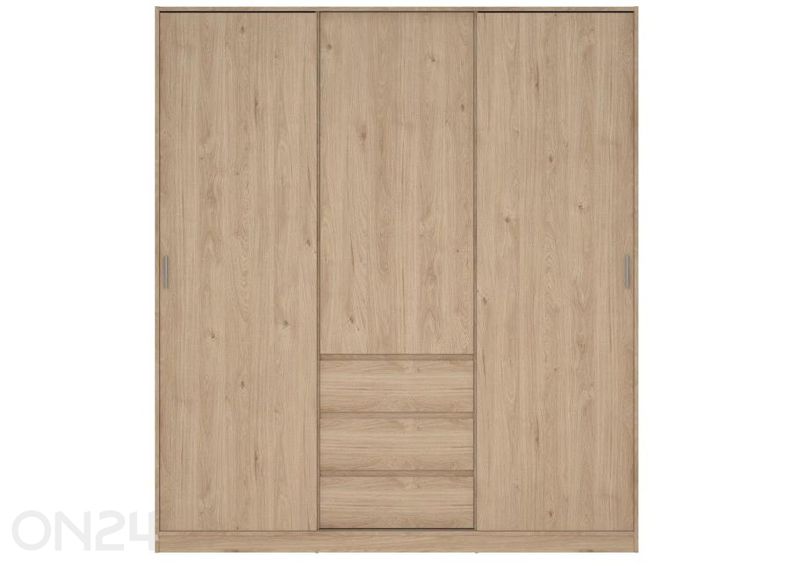 Lükandustega riidekapp Naia 177 cm suurendatud