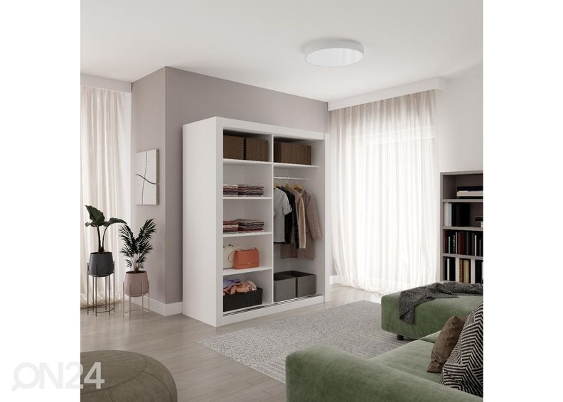 Lükandustega riidekapp Nica 160 cm suurendatud