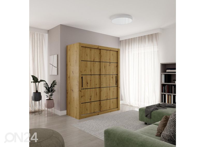 Lükandustega riidekapp Nica I 160 cm suurendatud