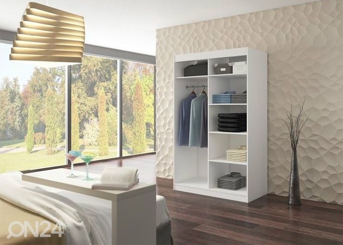 Lükandustega riidekapp Olivia 150 cm suurendatud