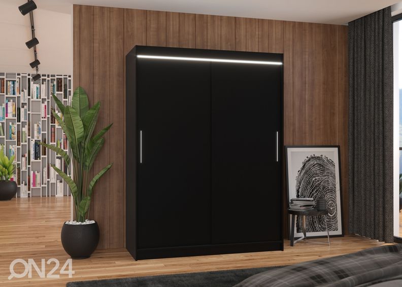 Lükandustega riidekapp Olivia I 150 cm + LED suurendatud