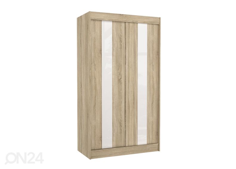 Lükandustega riidekapp Olivia II 120 cm suurendatud