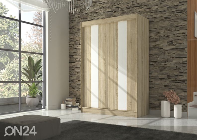 Lükandustega riidekapp Olivia II 150 cm suurendatud