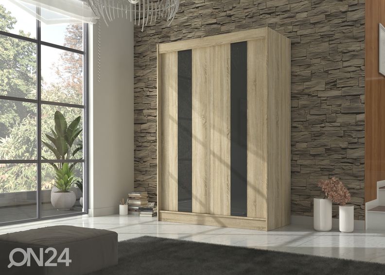 Lükandustega riidekapp Olivia II 150 cm suurendatud