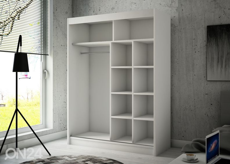 Lükandustega riidekapp Olivia II 150 cm suurendatud