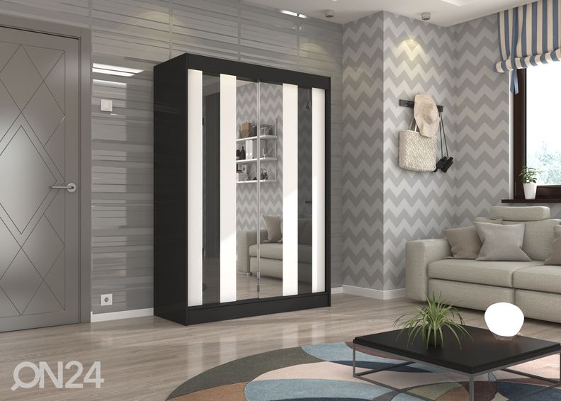 Lükandustega riidekapp Olivia III 150 cm suurendatud