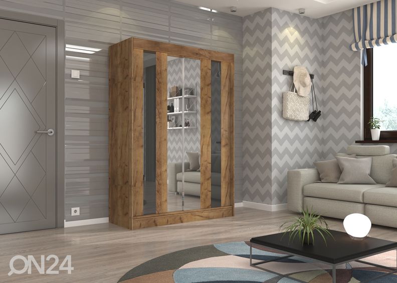 Lükandustega riidekapp Olivia III 150 cm suurendatud