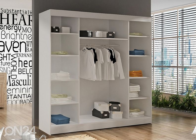 Lükandustega riidekapp Pausa 200 cm suurendatud