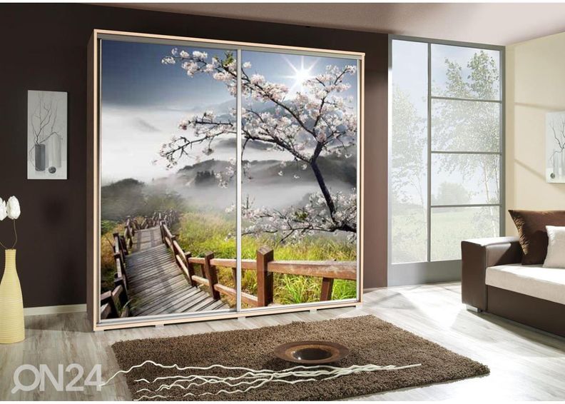 Lükandustega riidekapp Penelopa 205 cm graafikaga suurendatud