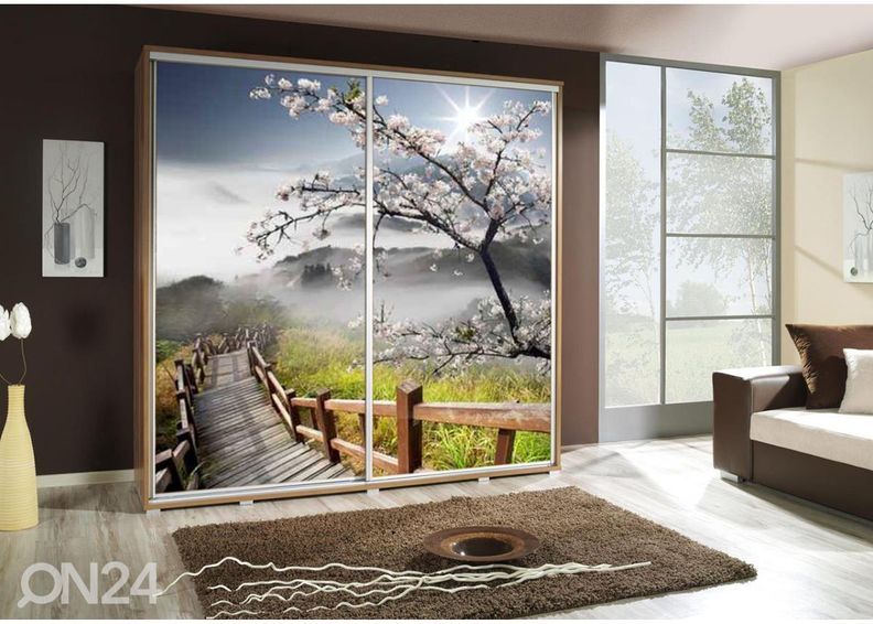 Lükandustega riidekapp Penelopa 205 cm graafikaga suurendatud