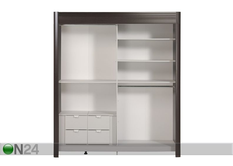 Lükandustega riidekapp Phenix 182 cm suurendatud