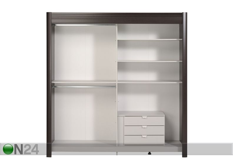 Lükandustega riidekapp Phenix 202 cm suurendatud