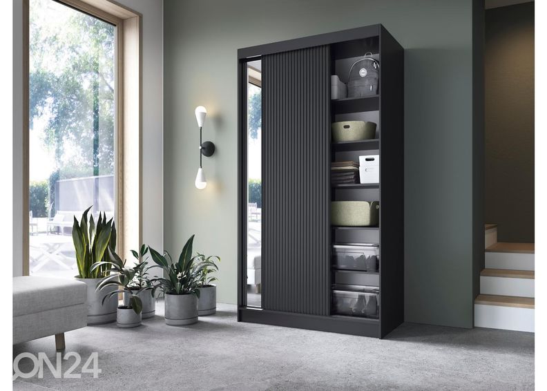 Lükandustega riidekapp Prescco 120 cm suurendatud