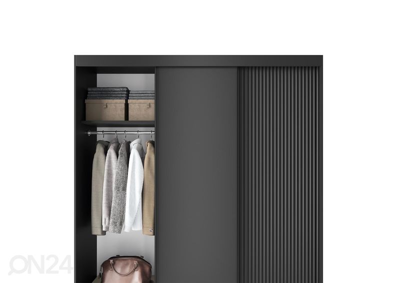 Lükandustega riidekapp Prescco 180 cm suurendatud