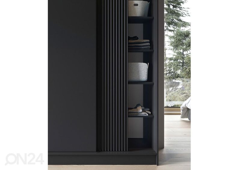 Lükandustega riidekapp Prescco 180 cm suurendatud