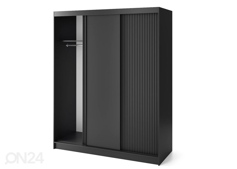 Lükandustega riidekapp Prescco 180 cm suurendatud