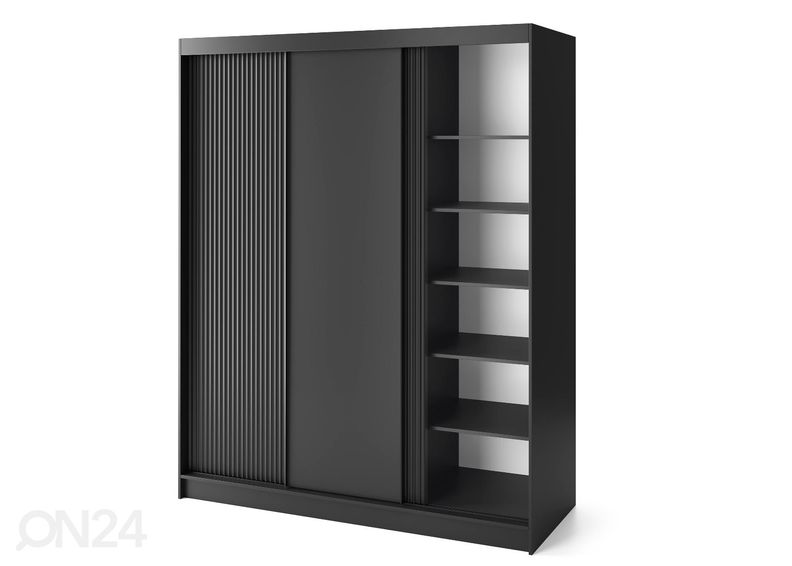 Lükandustega riidekapp Prescco 180 cm suurendatud