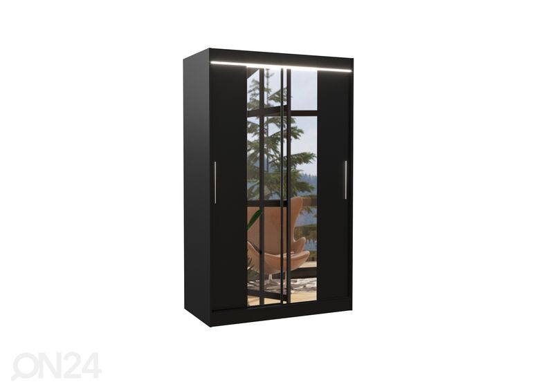 Lükandustega riidekapp Susana I 120 cm + LED suurendatud