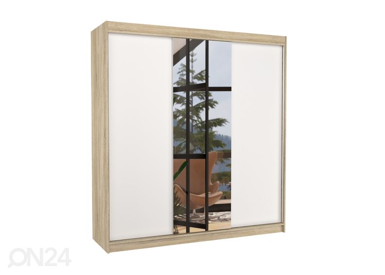 Lükandustega riidekapp Susana II 200 cm suurendatud