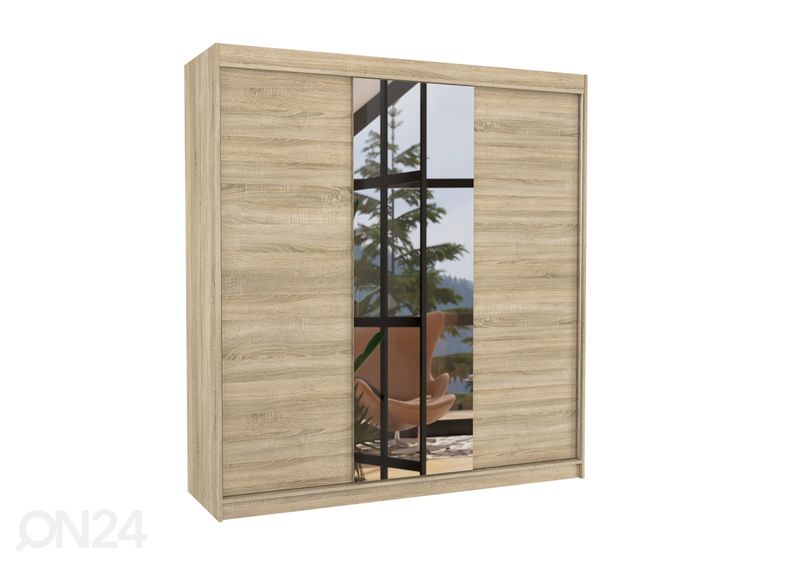 Lükandustega riidekapp Susana II 200 cm suurendatud