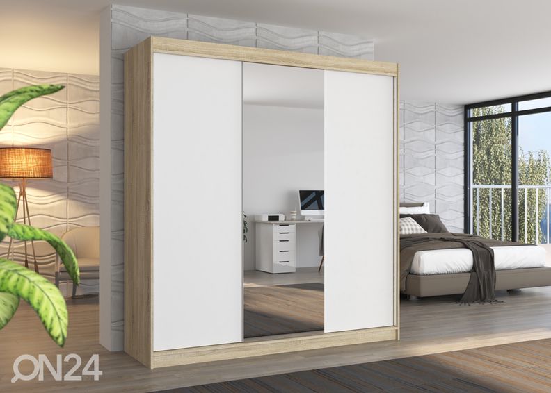 Lükandustega riidekapp Susana II 200 cm suurendatud