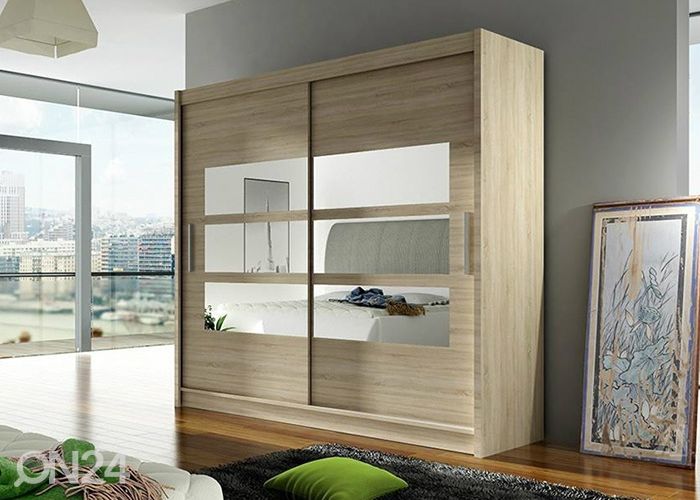 Lükandustega riidekapp Tamara 180 cm suurendatud