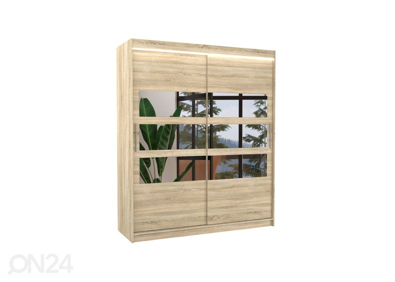 Lükandustega riidekapp Tamara I 180 cm + LED suurendatud