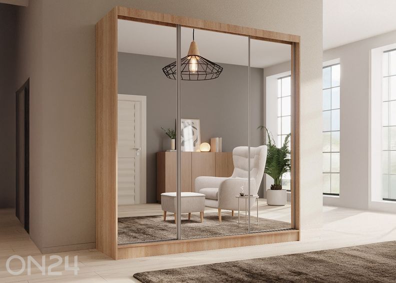 Lükandustega riidekapp Tirreno 200 cm suurendatud