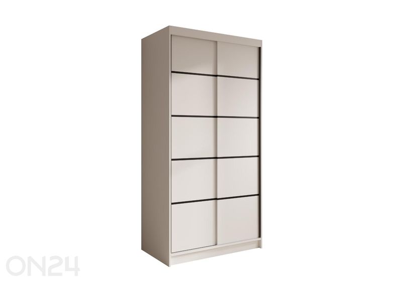 Lükandustega riidekapp Valle 100 cm suurendatud