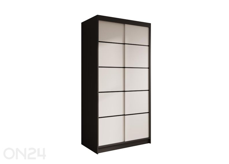 Lükandustega riidekapp Valle 100 cm suurendatud