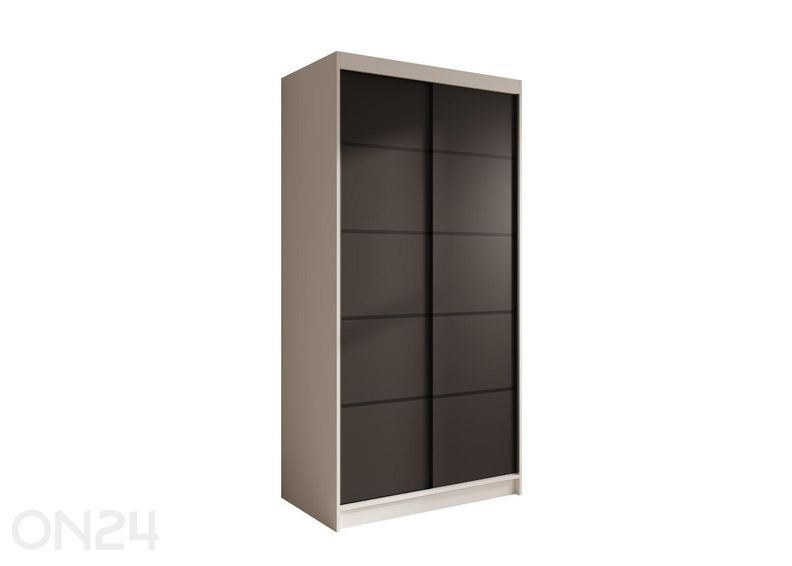 Lükandustega riidekapp Valle 100 cm suurendatud