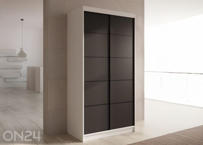 Lükandustega riidekapp Valle 100 cm suurendatud