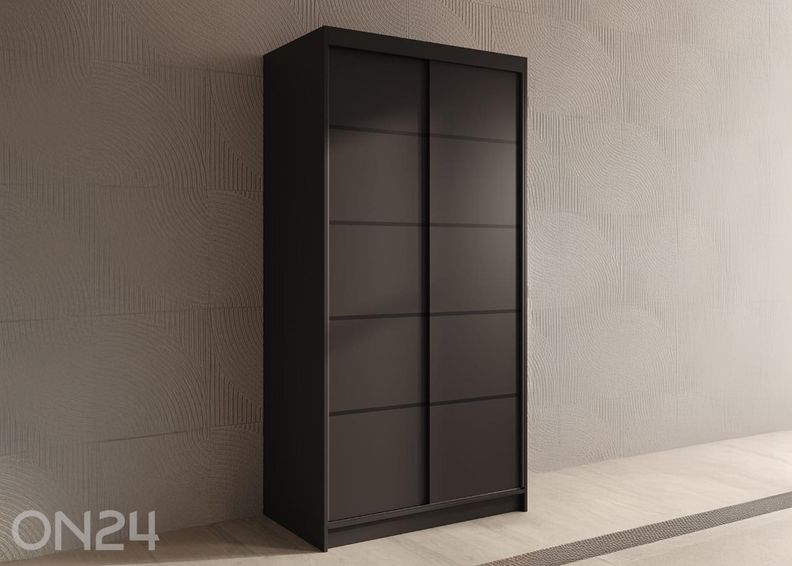 Lükandustega riidekapp Valle 100 cm suurendatud