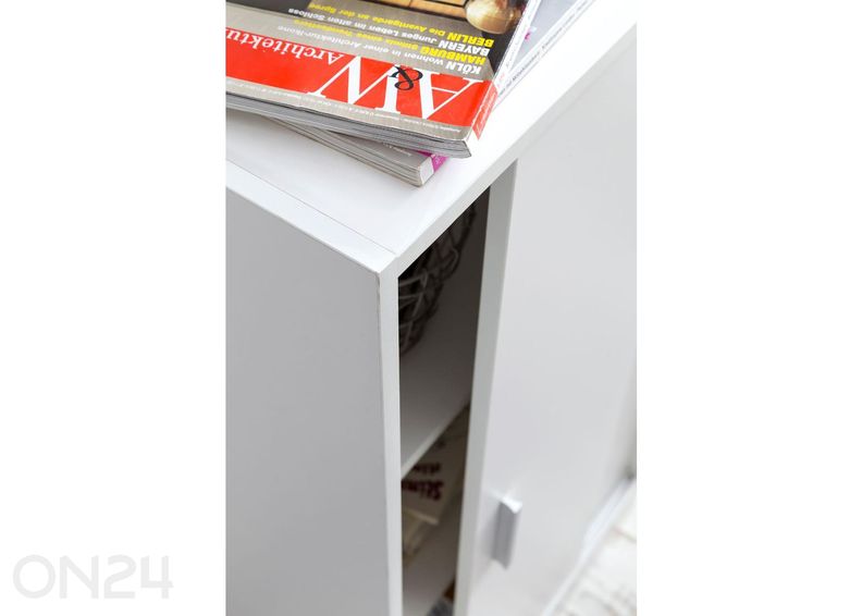 Lükanustega kummut/kapp 60 cm, valge suurendatud